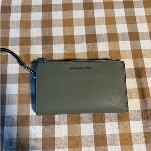 Michael Kors Sage Green Wristlet